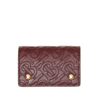 Porte-cartes en cuir monogram - Oxblood