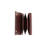 Porte-cartes en cuir monogram - Oxblood