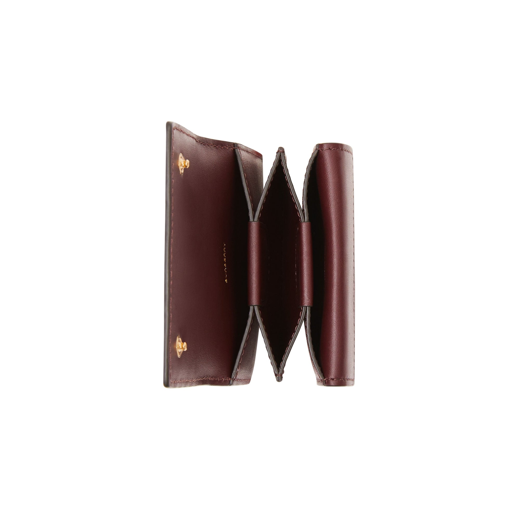 Porte-cartes en cuir monogram - Oxblood
