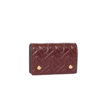 Porte-cartes en cuir monogram - Oxblood