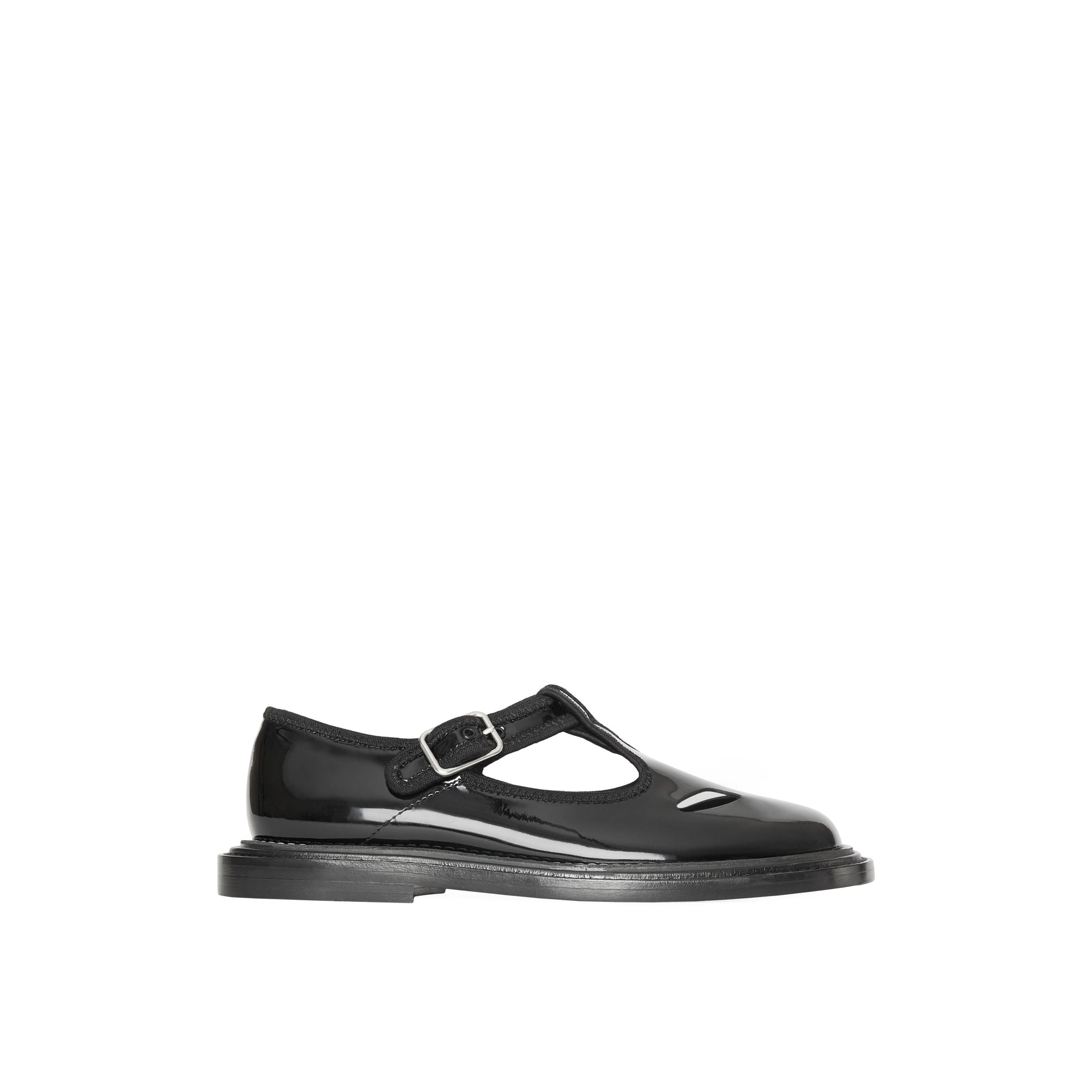 BLACK Salomés en cuir verni