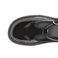 BLACK Salomés en cuir verni