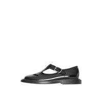 BLACK Salomés en cuir verni