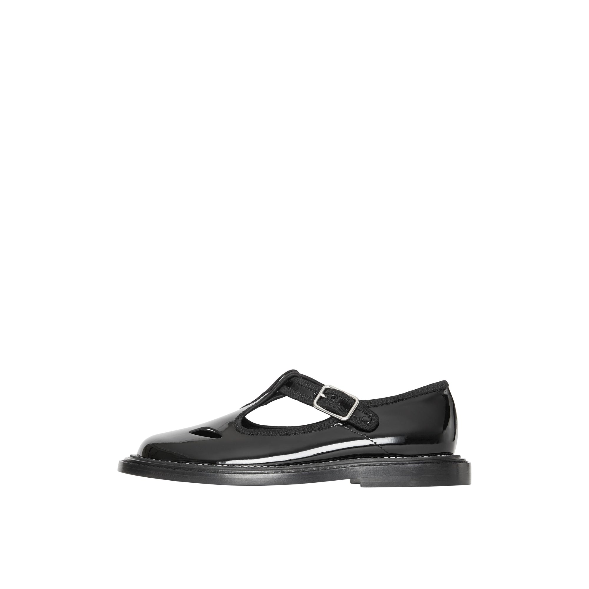 BLACK Salomés en cuir verni