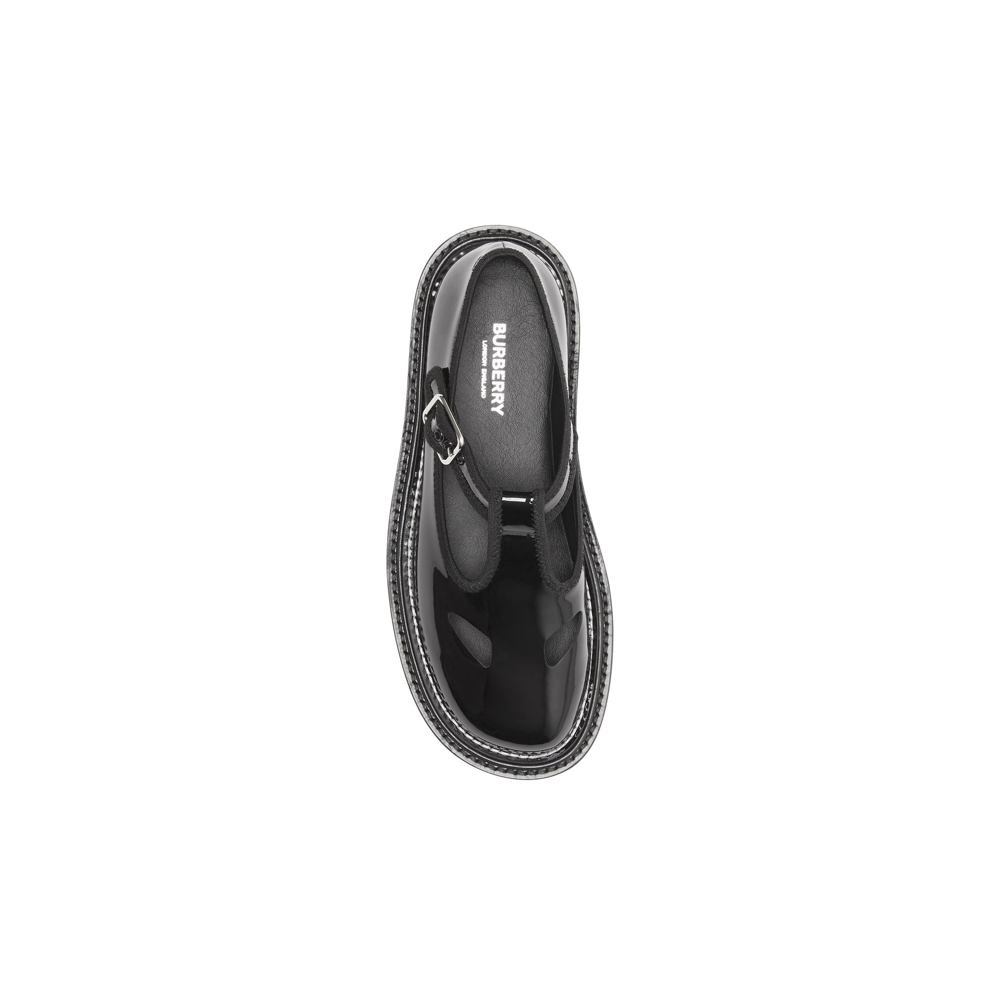 BLACK Salomés en cuir verni