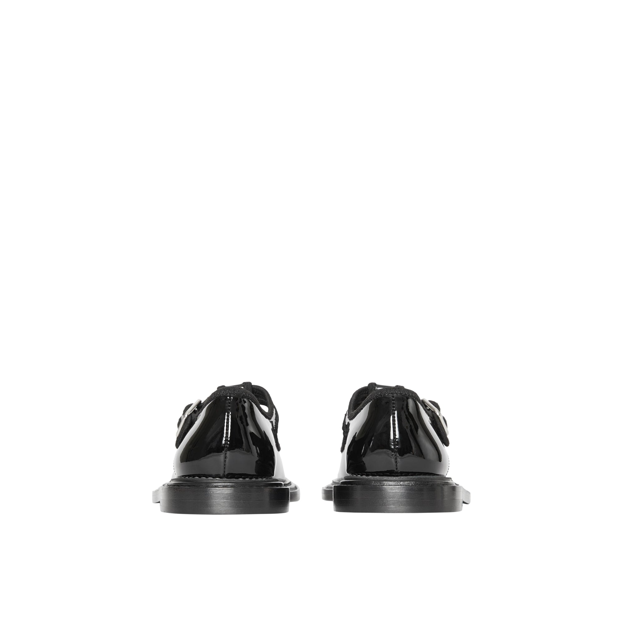 BLACK Salomés en cuir verni