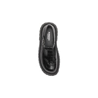BLACK Salomés en cuir embossé