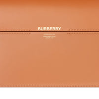 NUTMEG/PALE BLUE Grand sac Grace en cuir bicolore