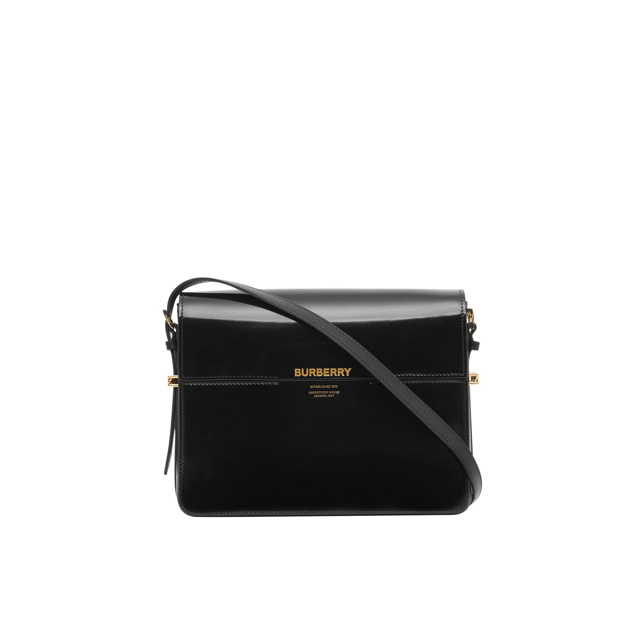 BLACK Grand sac Grace en cuir verni