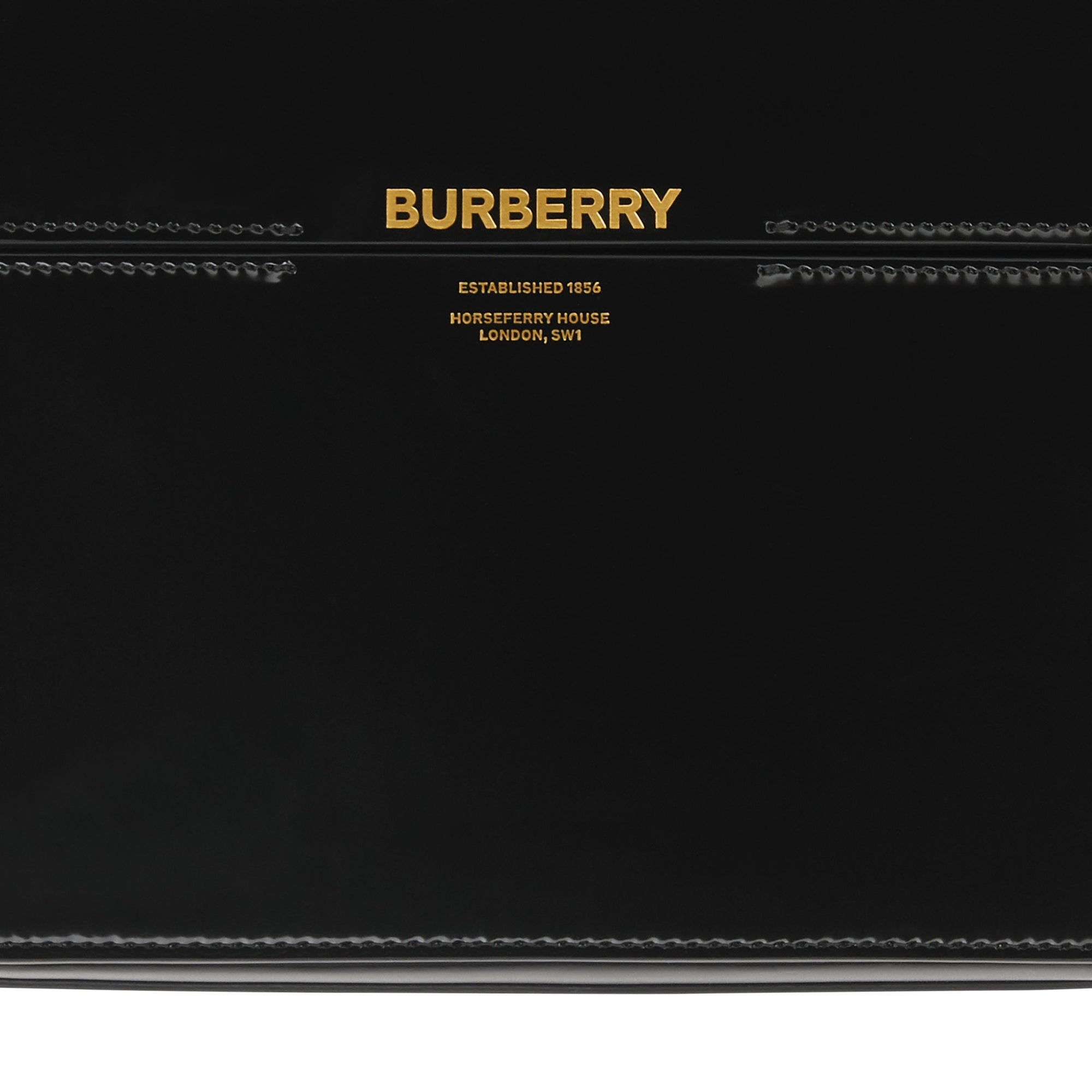 BLACK Grand sac Grace en cuir verni