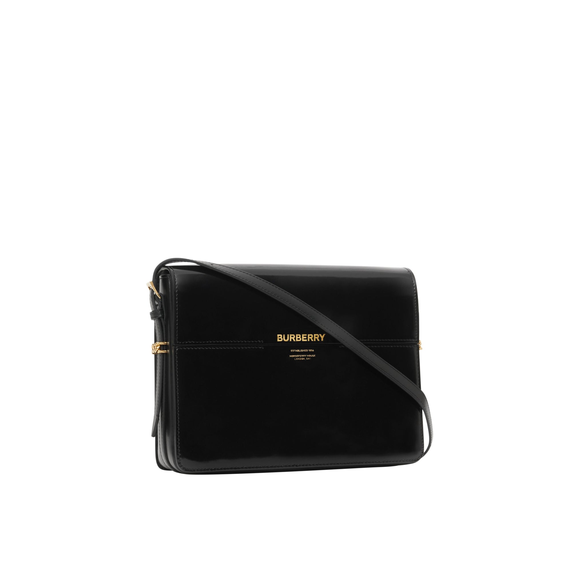 BLACK Grand sac Grace en cuir verni