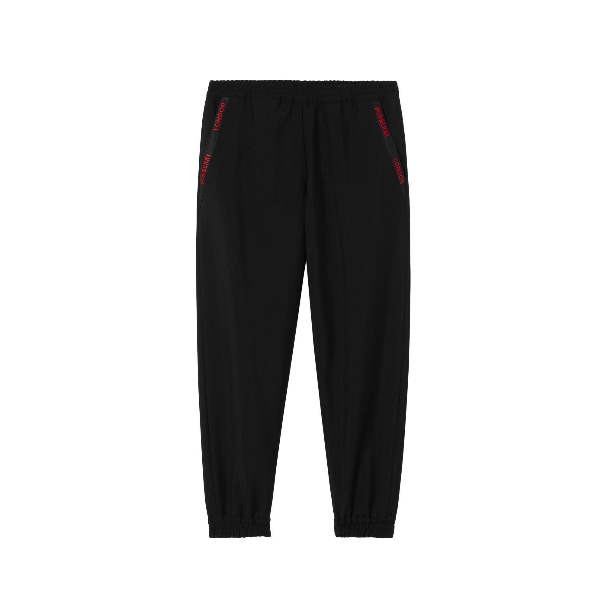 Pantalon de survêtement en laine et mohair avec logo - Noir