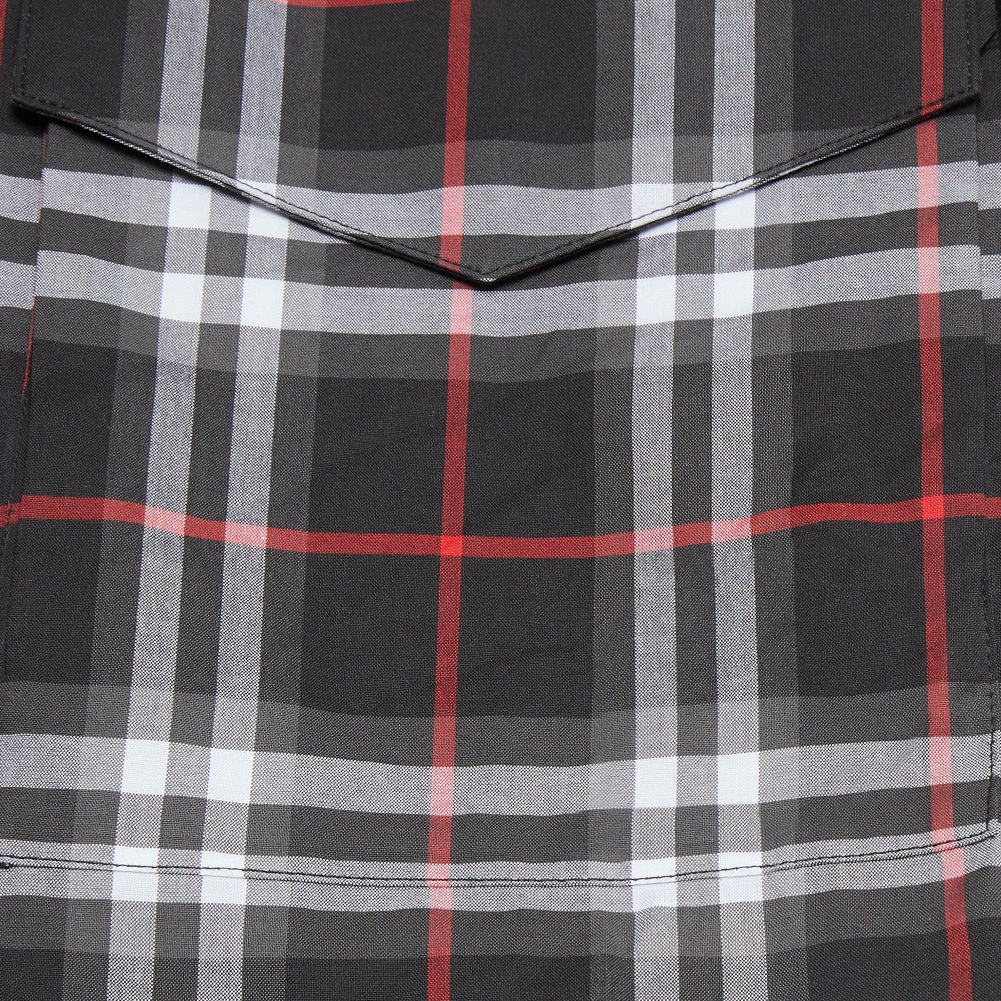 BLACK IP CHK Robe chemise en coton Vintage check