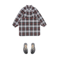 BLACK IP CHK Robe chemise en coton Vintage check