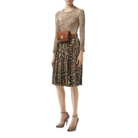 Sac TB en cuir ceinturé - Brun Malt