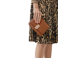 Sac TB en cuir ceinturé - Brun Malt