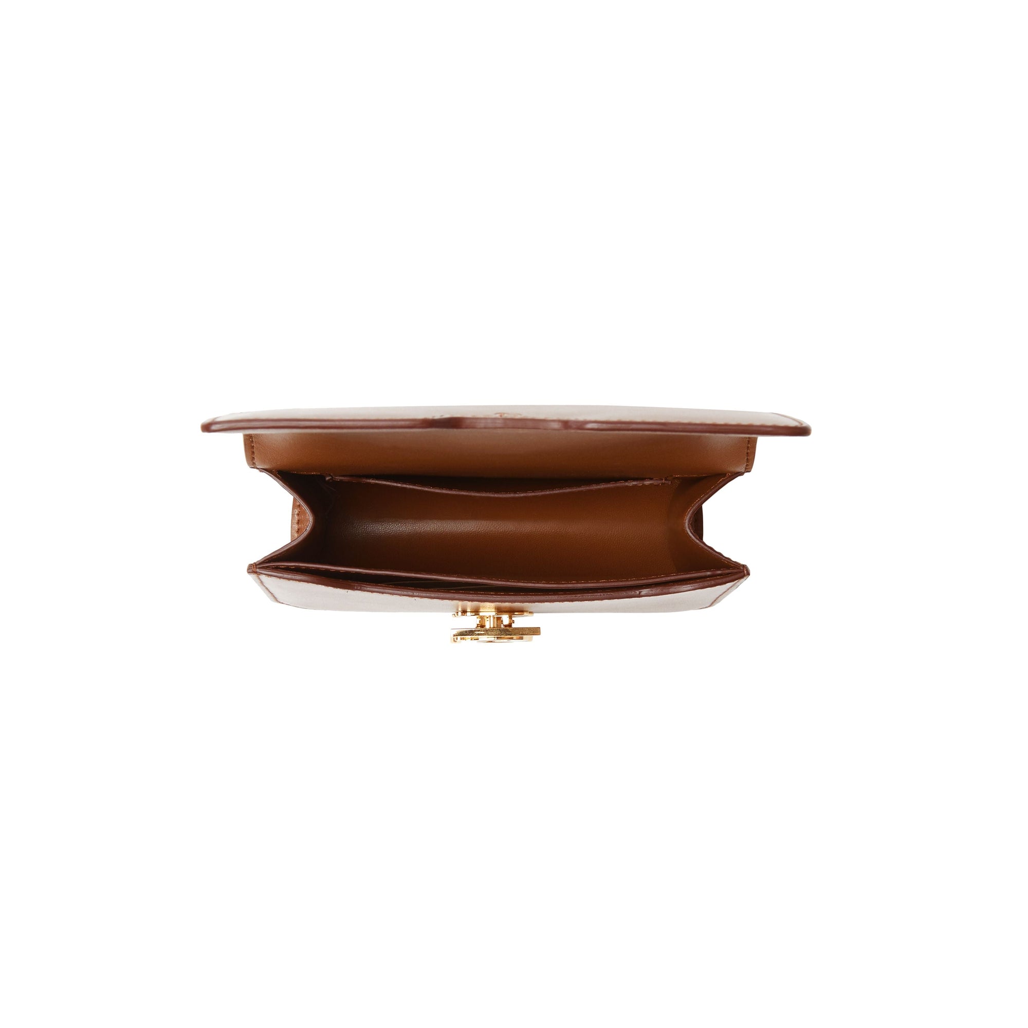 Sac TB en cuir ceinturé - Brun Malt