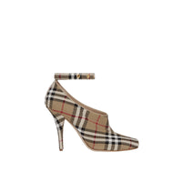 ARCHIVE BEIGE Escarpins à bout ouvert Vintage check
