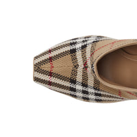 ARCHIVE BEIGE Escarpins à bout ouvert Vintage check