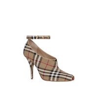 ARCHIVE BEIGE Escarpins à bout ouvert Vintage check
