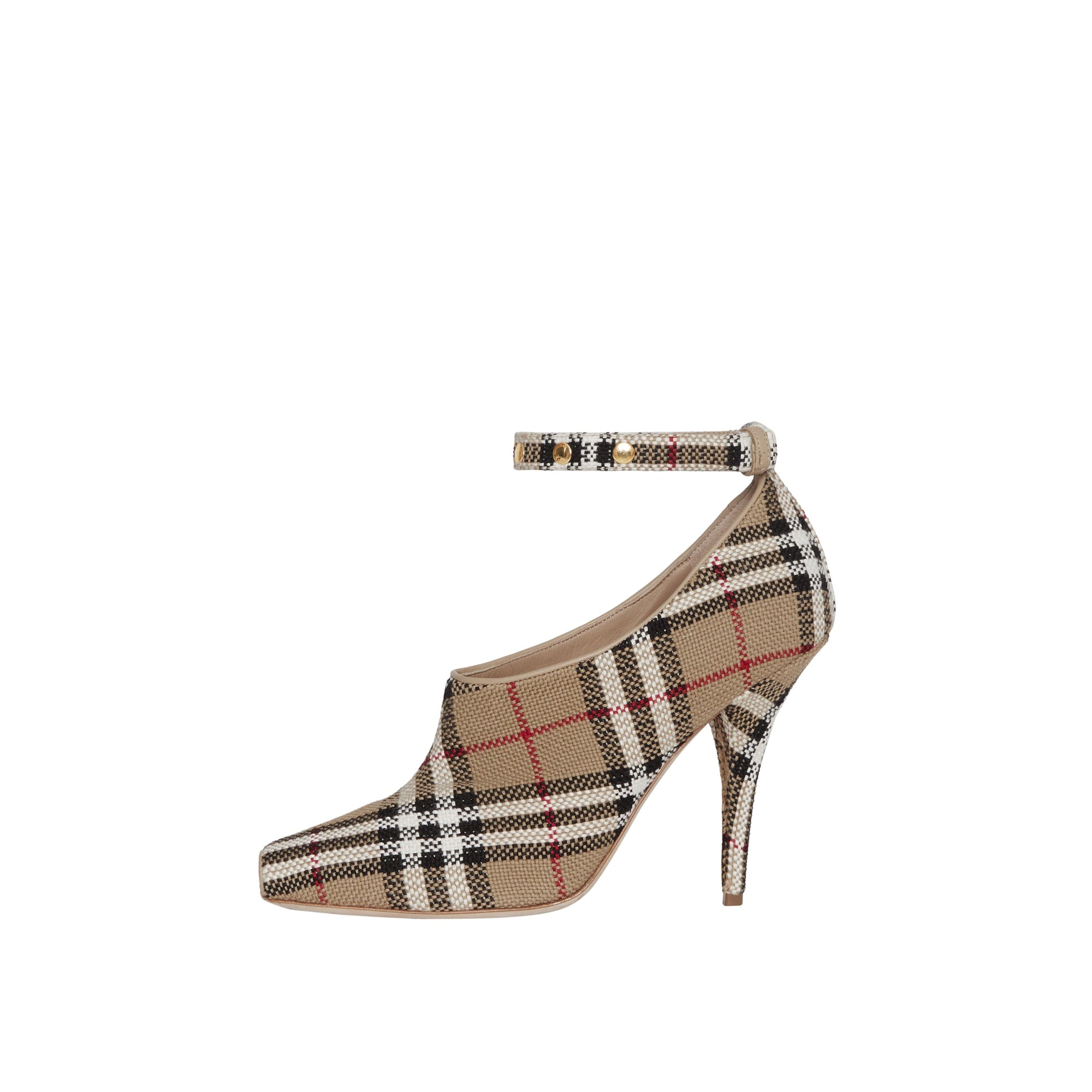 ARCHIVE BEIGE Escarpins à bout ouvert Vintage check