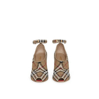 ARCHIVE BEIGE Escarpins à bout ouvert Vintage check