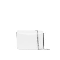 BLACK/WHITE Petit sac TB en cuir avec logo