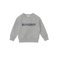 GREY MELANGE Sweat-shirt en coton avec logo