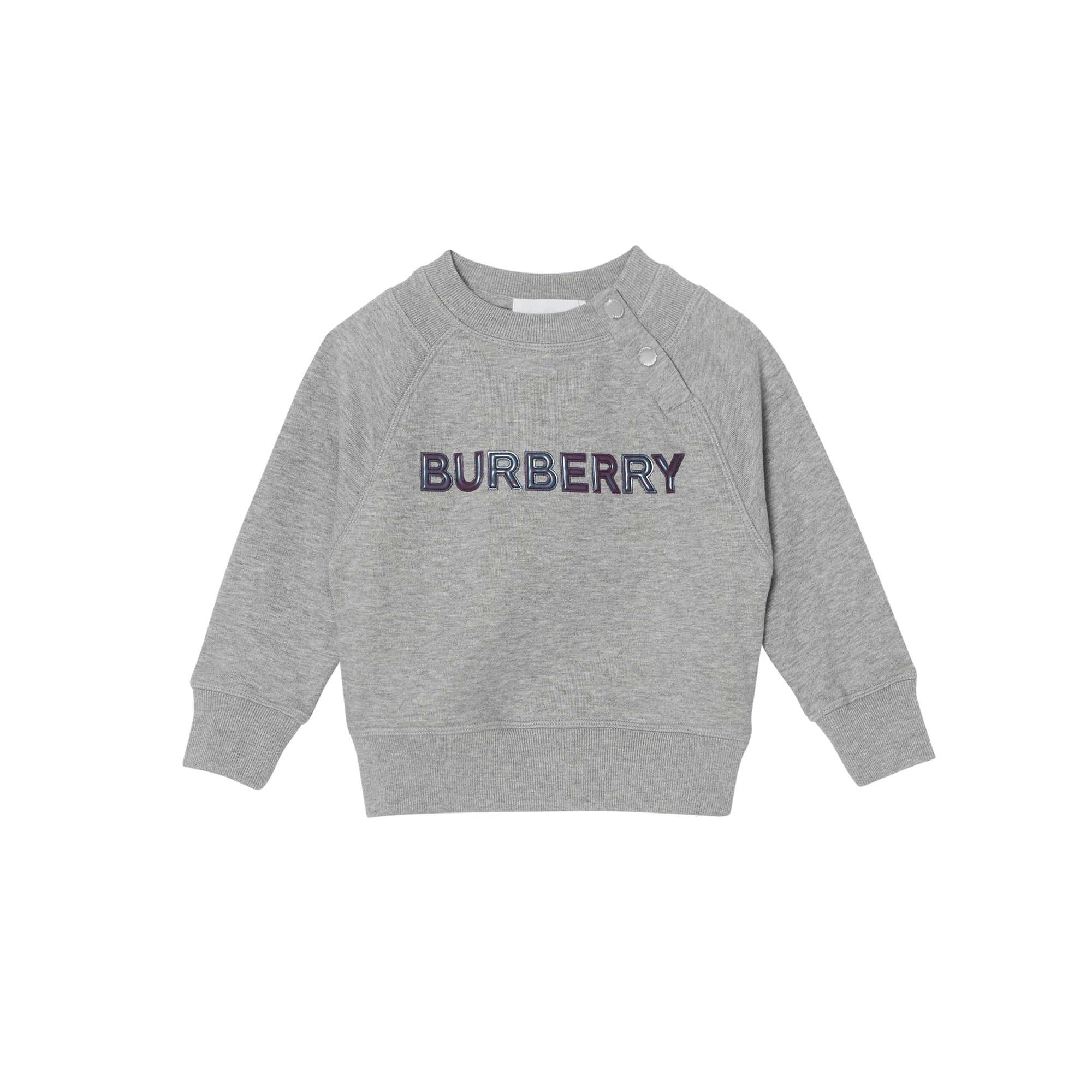 GREY MELANGE Sweat-shirt en coton avec logo