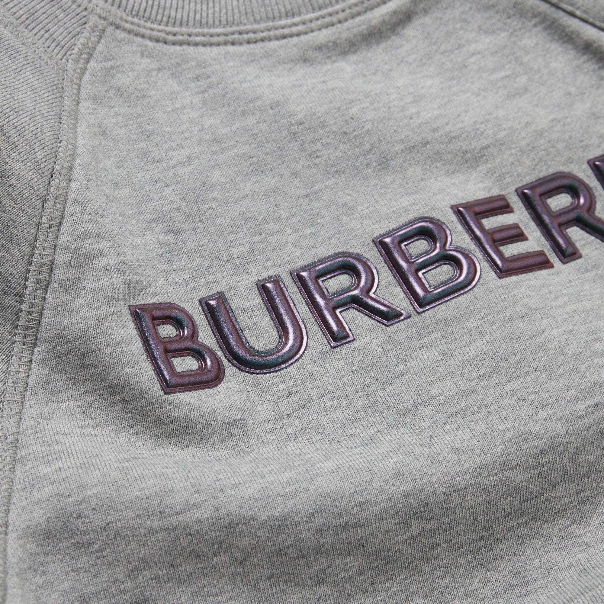 GREY MELANGE Sweat-shirt en coton avec logo