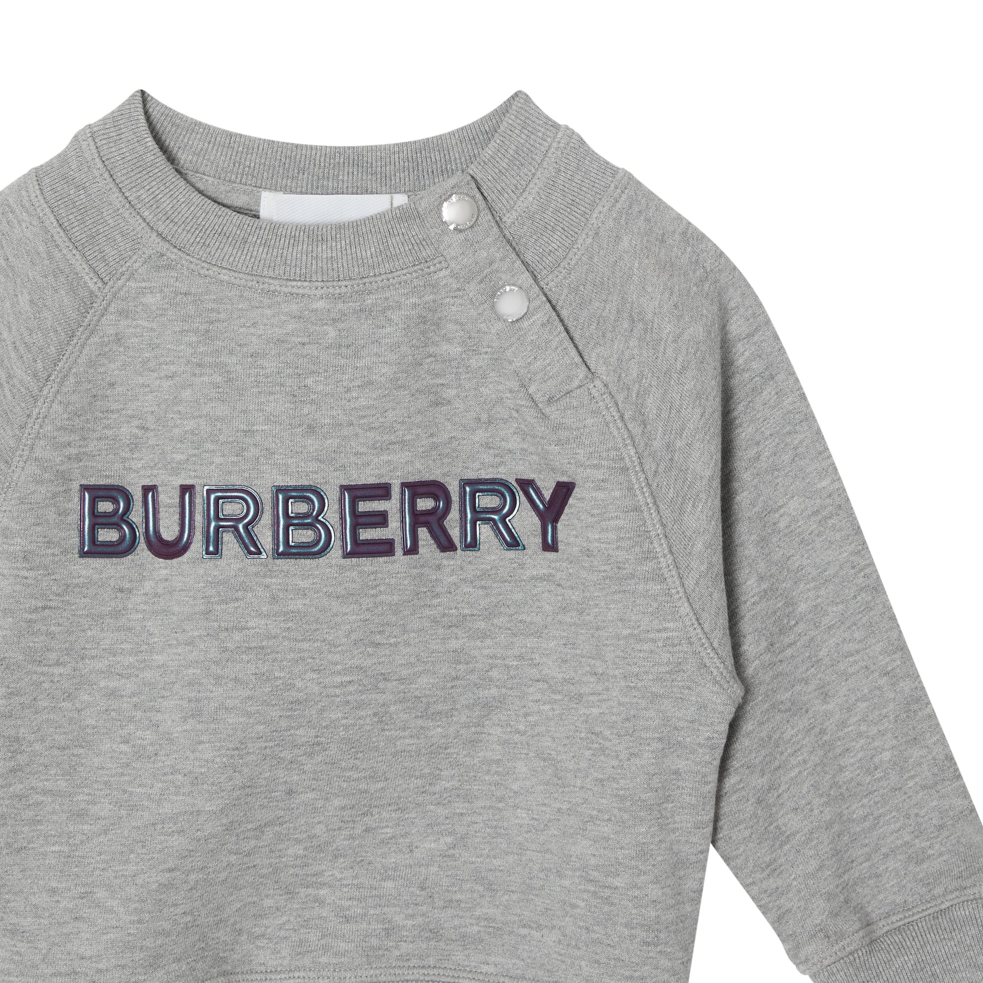 GREY MELANGE Sweat-shirt en coton avec logo