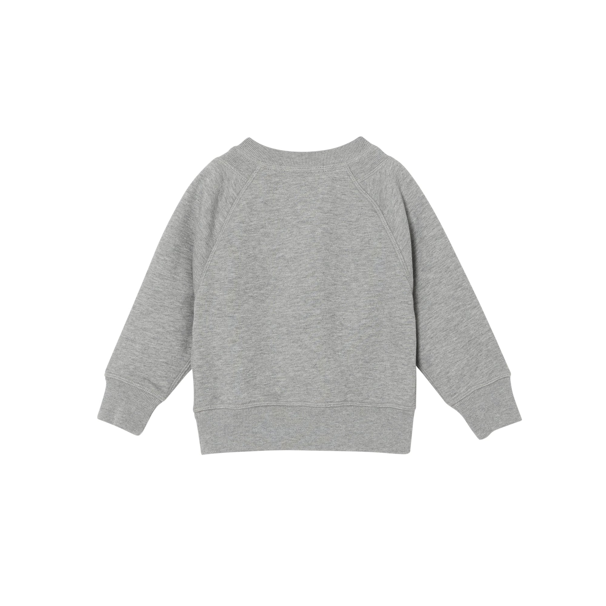 GREY MELANGE Sweat-shirt en coton avec logo