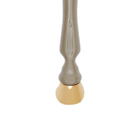 Pendants d'oreilles sabot en résine et plaqués or - Miel
