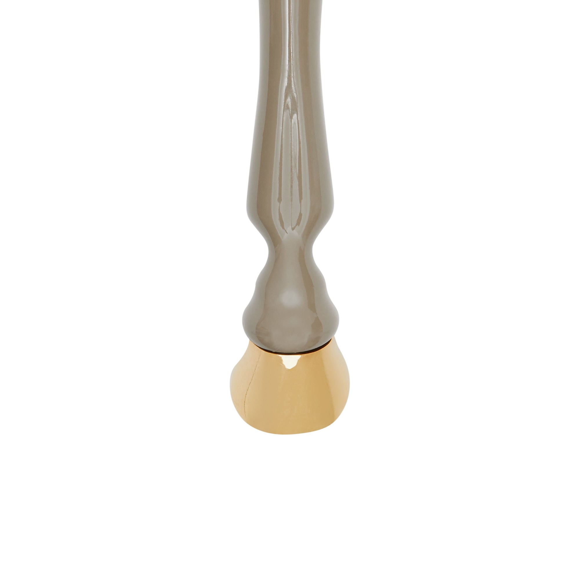 Pendants d'oreilles sabot en résine et plaqués or - Miel