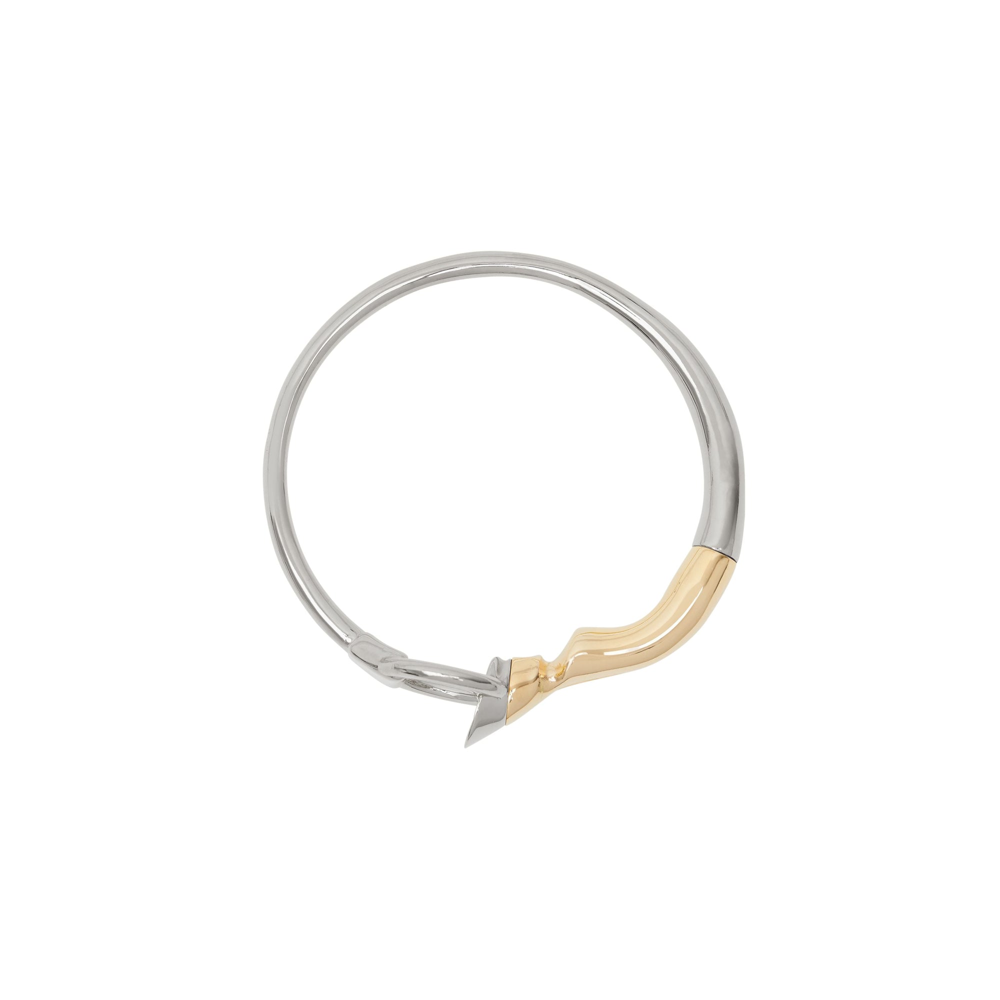 ROSE GOLD/LIGHT GOLD Bracelet sabot plaqué or et palladium