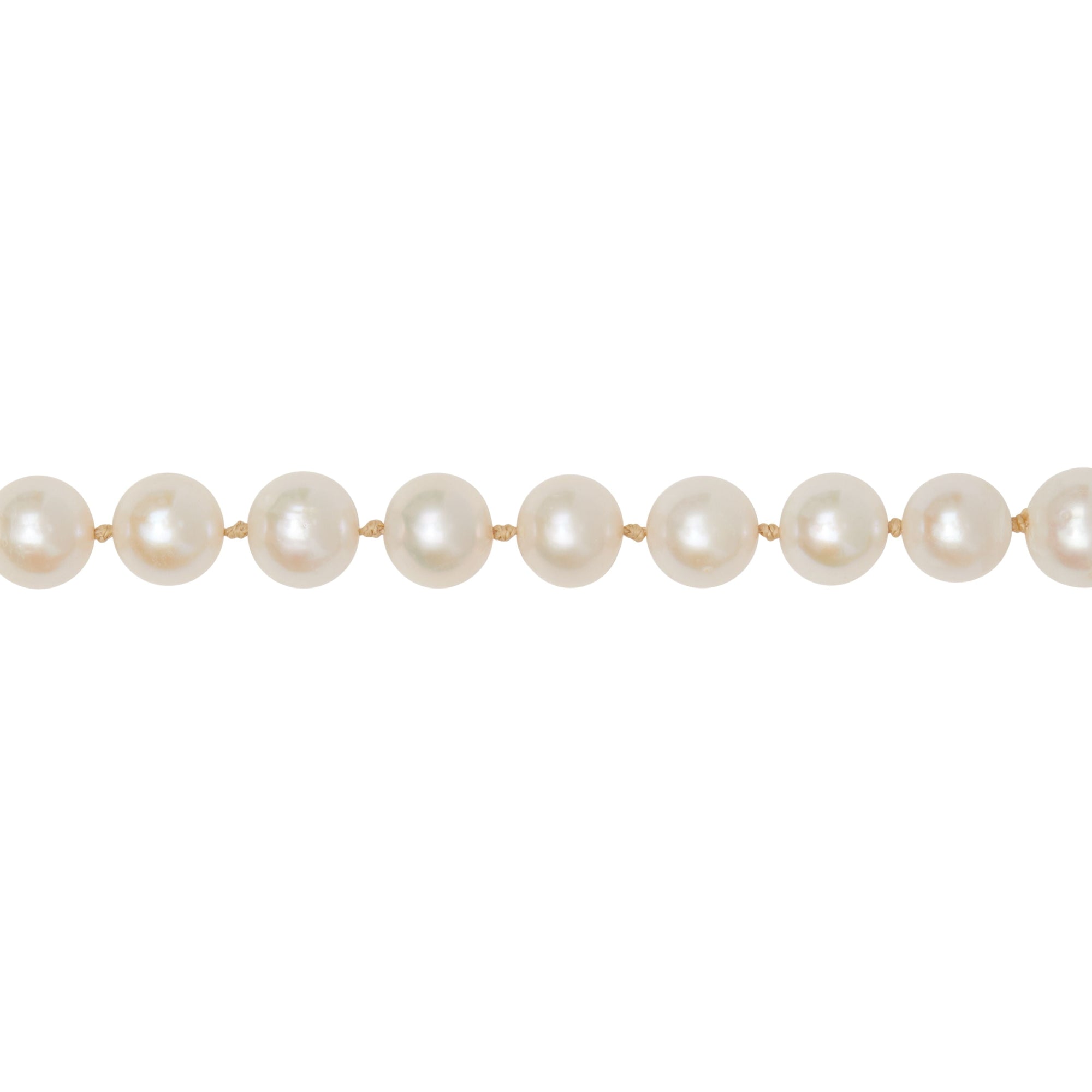 Collier plaqué palladium façon chaîne de vélo avec perles - Argent
