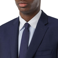 Costume slim en laine et mohair - Marine vif
