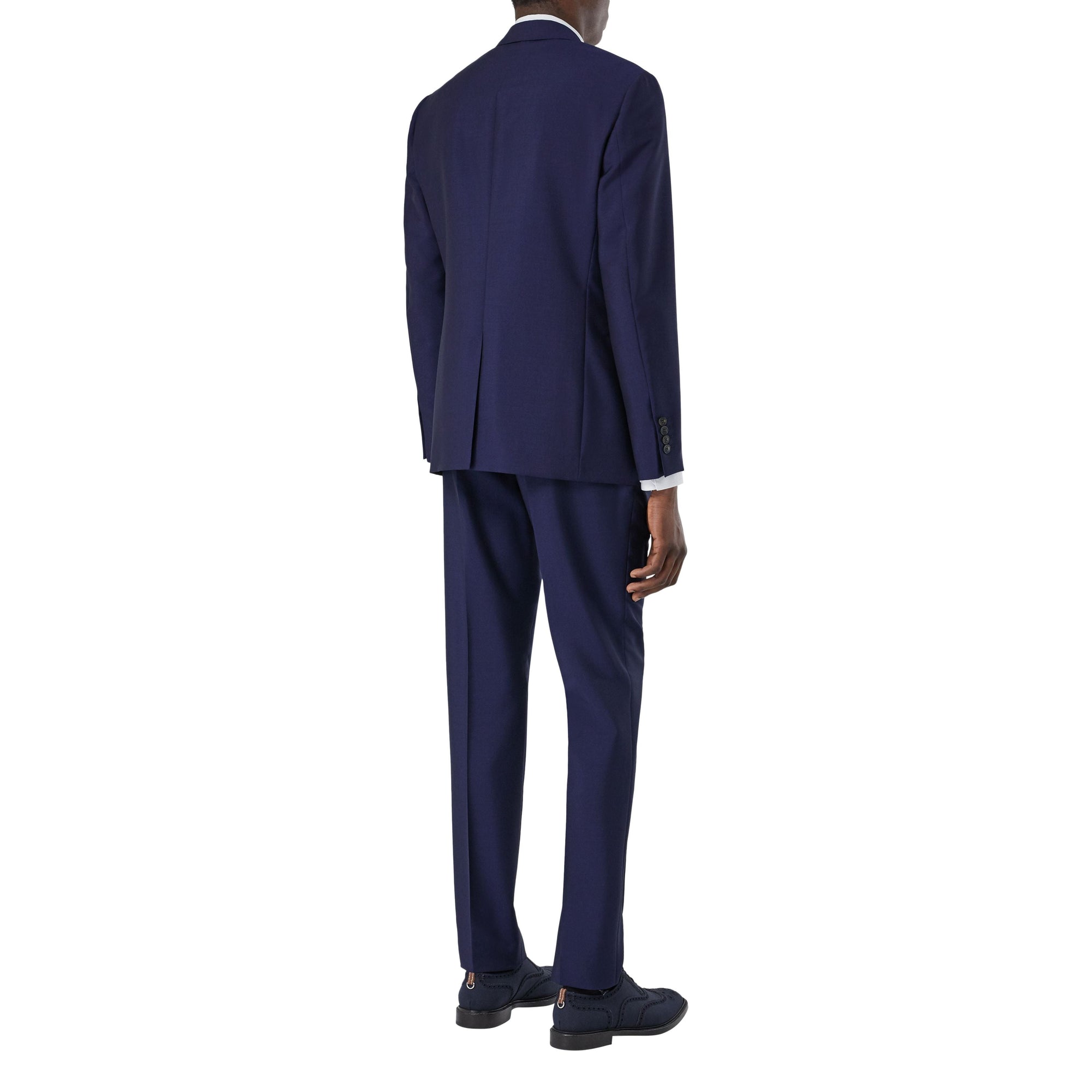 Costume slim en laine et mohair - Marine vif