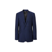 Costume slim en laine et mohair - Marine vif