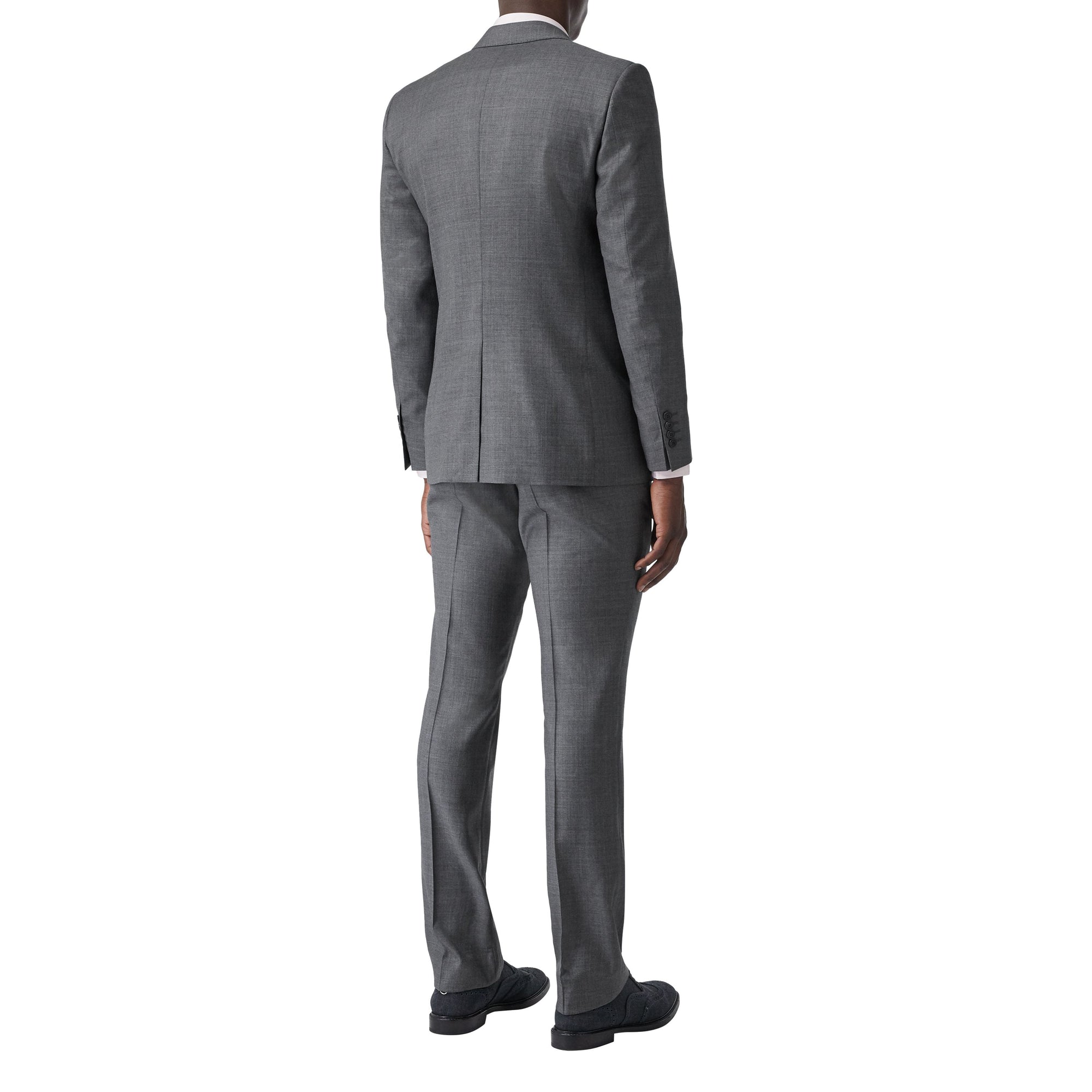Costume classique en laine peau de requin - Camaïeu de gris moyens