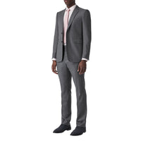 Costume classique en laine peau de requin - Camaïeu de gris moyens