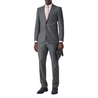 Costume classique en laine peau de requin - Camaïeu de gris moyens