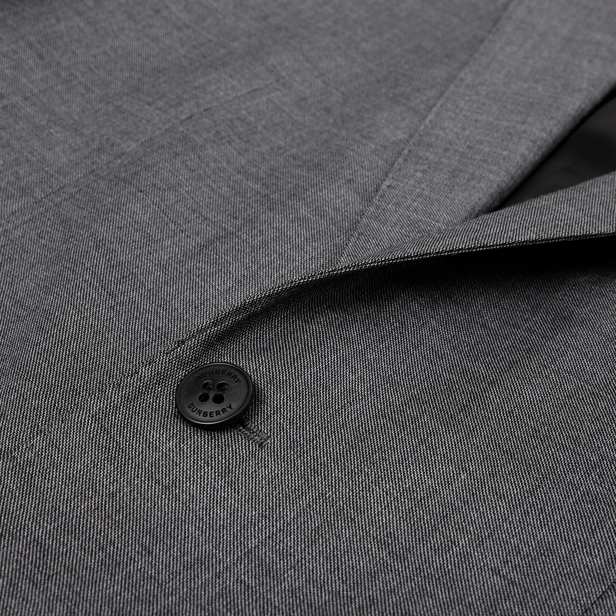 Veste de costume en laine stretch et néoprène avec rayures - Camaïeu de gris sombres
