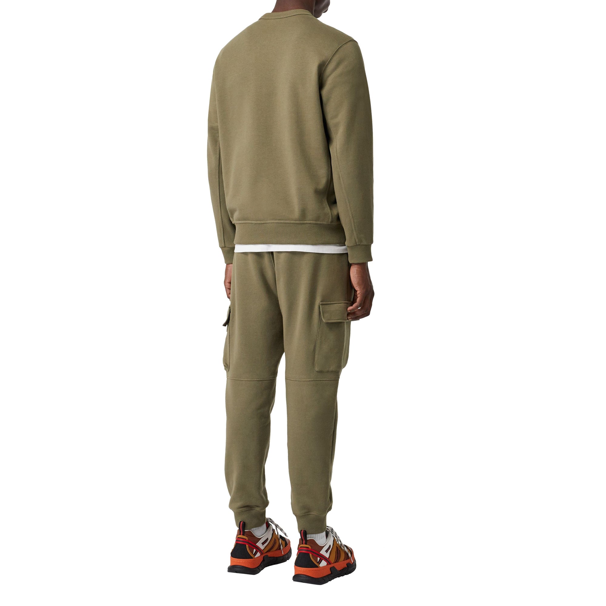 DARK MOSS Sweat-shirt en coton avec logo