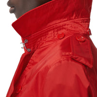 Trench en econyl® avec capuche amovible - Rouge vif