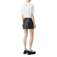 WHITE T-shirt oversize en coton à imprimé montage