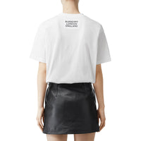 WHITE T-shirt oversize en coton à imprimé montage