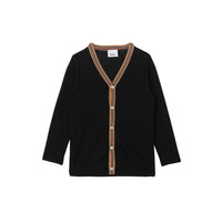 BLACK Cardigan en laine avec rayures iconiques