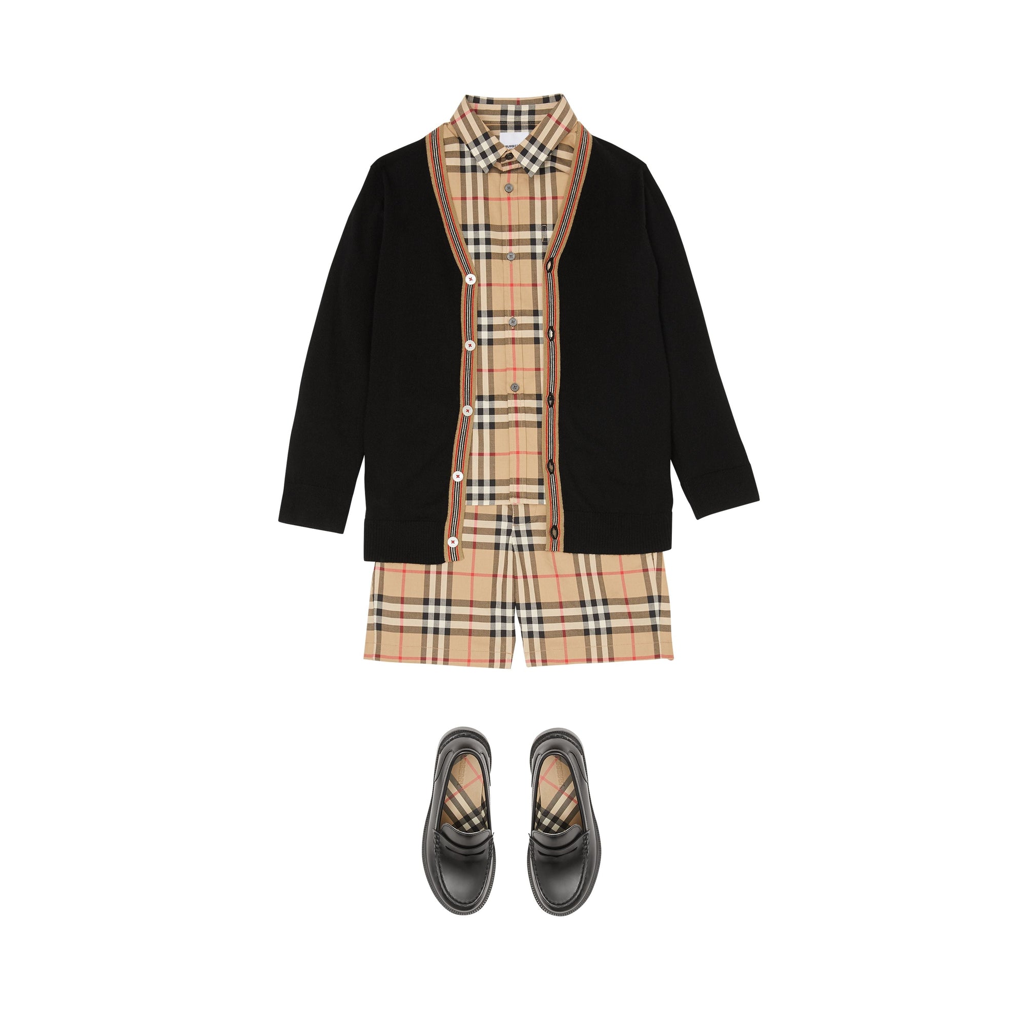 BLACK Cardigan en laine avec rayures iconiques