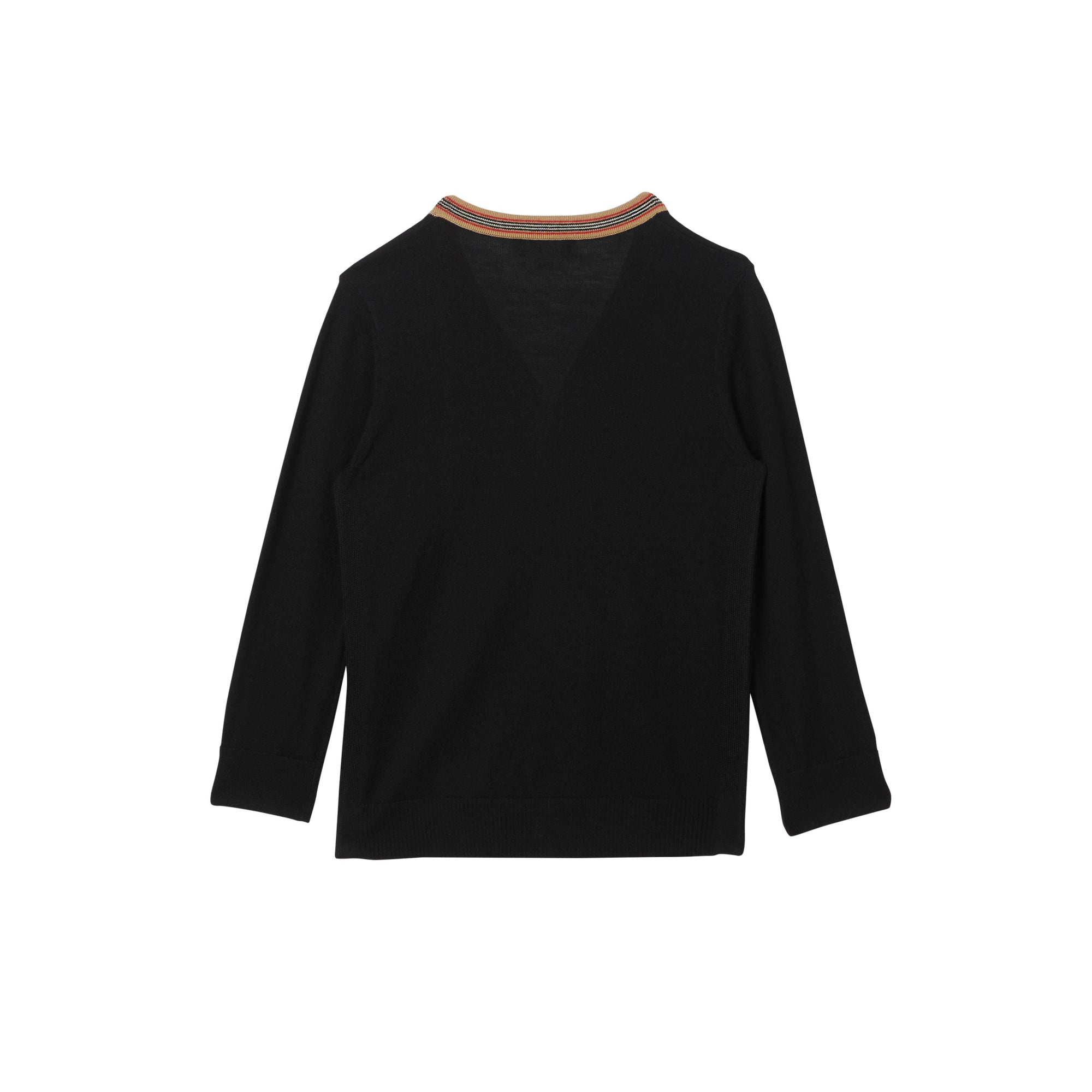 BLACK Cardigan en laine avec rayures iconiques